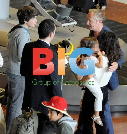 Pinault Family Arrives at Paris Airport