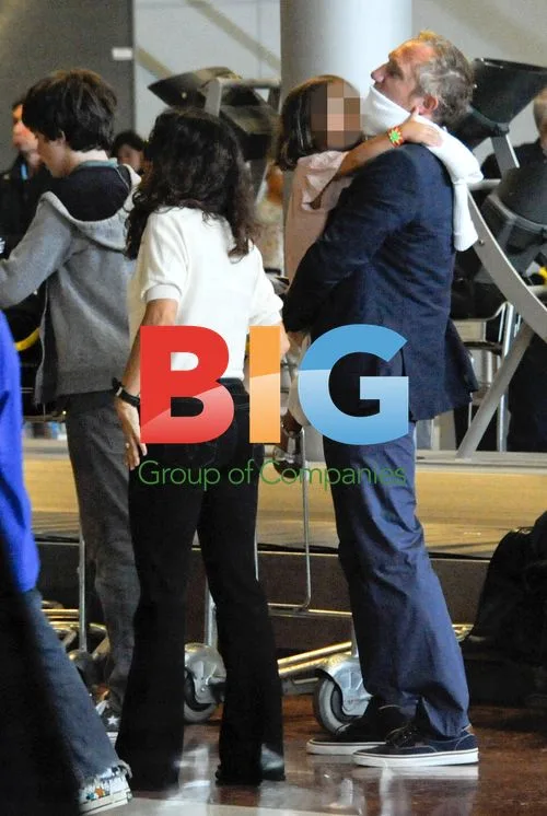 Salma Hayek, Francois-Henri Pinault, and children arrive in Paris