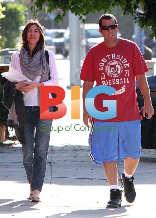 Adam Sandler and wife Jackie walk in LA