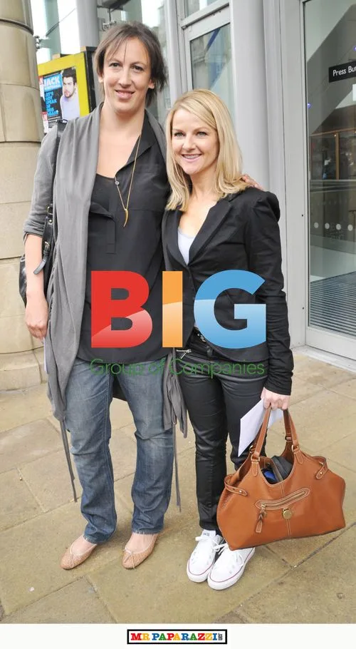 Miranda Hart and Sarah Hadland at Edinburgh TV Festival