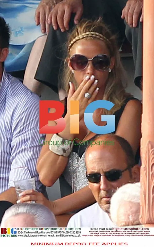 Katie Price Watches Bull Fight with Boyfriend