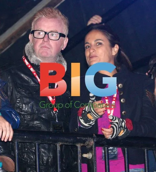 Chris Evans and wife at ELBOW concert