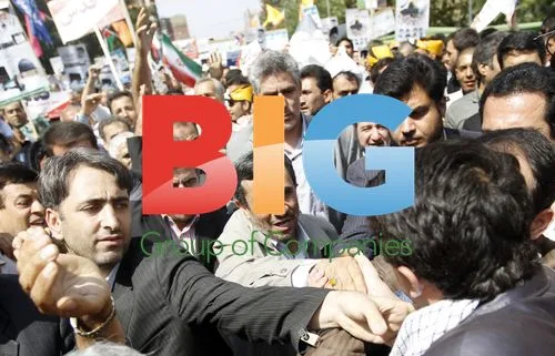 Ahmadinejad at Anti-Israeli Rally in Tehran