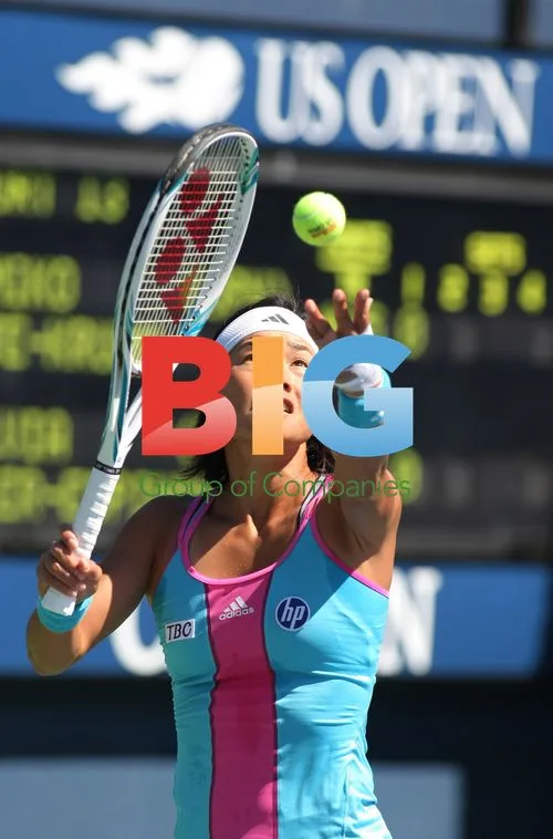 Kimiko Date-Krumm reacts after losing to Silvia Soler-Espinosa