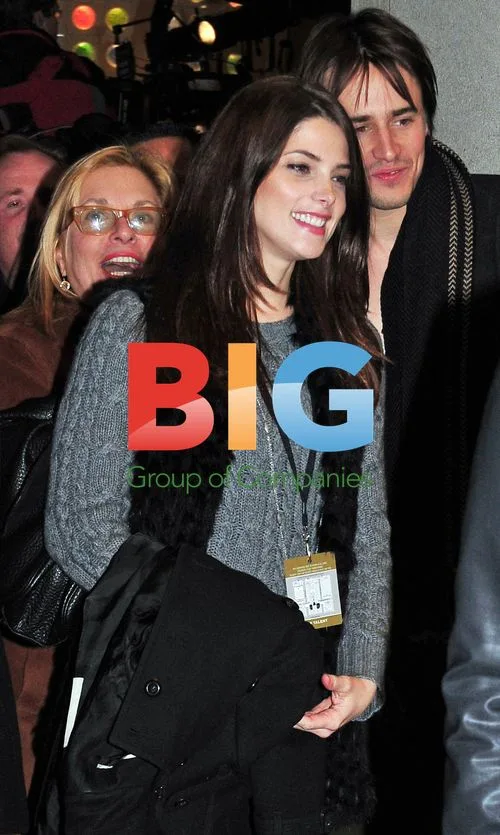 Ashley Greene and Reeve Carney kiss at Rockefeller Tree Lighting