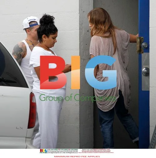 Jennifer Lopez and Casper Smart Affectionate in LA