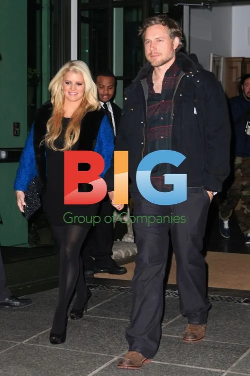 Jessica Simpson with fiance Eric Johnson