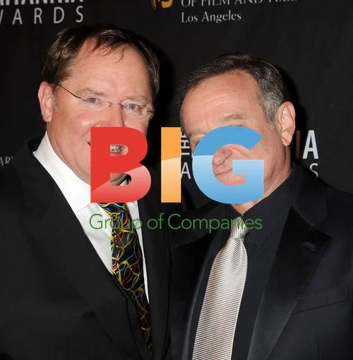 John Lasseter and Robin Williams at BAFTA LA 2011 Britannia Awards