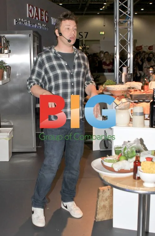 Jamie Oliver and Hugh Fearnley at Taste of Christmas