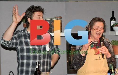 Jamie Oliver and Hugh Fearnley-Whittingstall at Taste of Christmas
