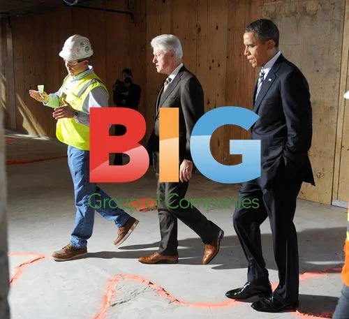 Obama and Clinton Visit Energy Efficient Office