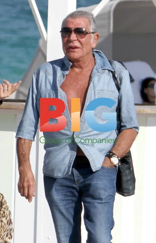 Roberto Cavalli Enjoys Beach Day in Miami