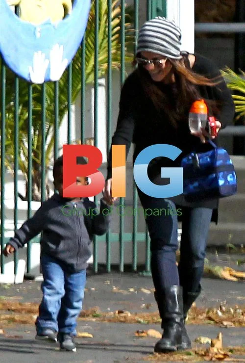 Sandra Bullock drops off son Louis at school