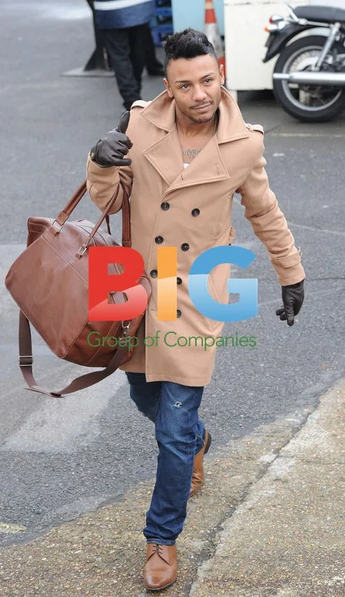 Marcus Collins Arrives for X Factor Rehearsals