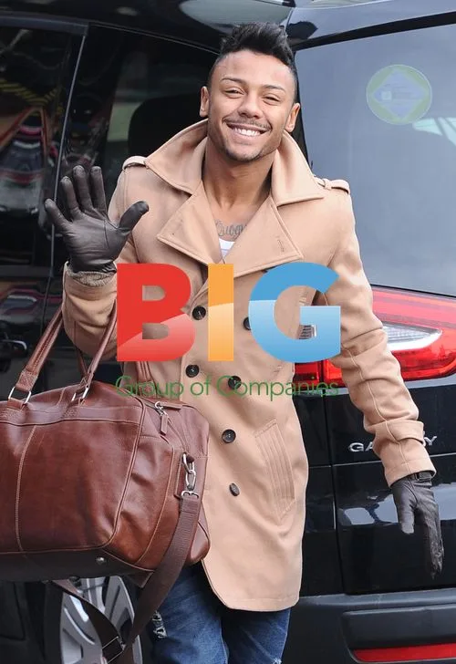 Marcus Collins Arrives for X Factor Rehearsals