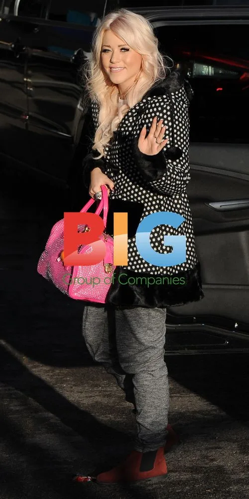 Amelia Lily Arrives for X Factor Rehearsals