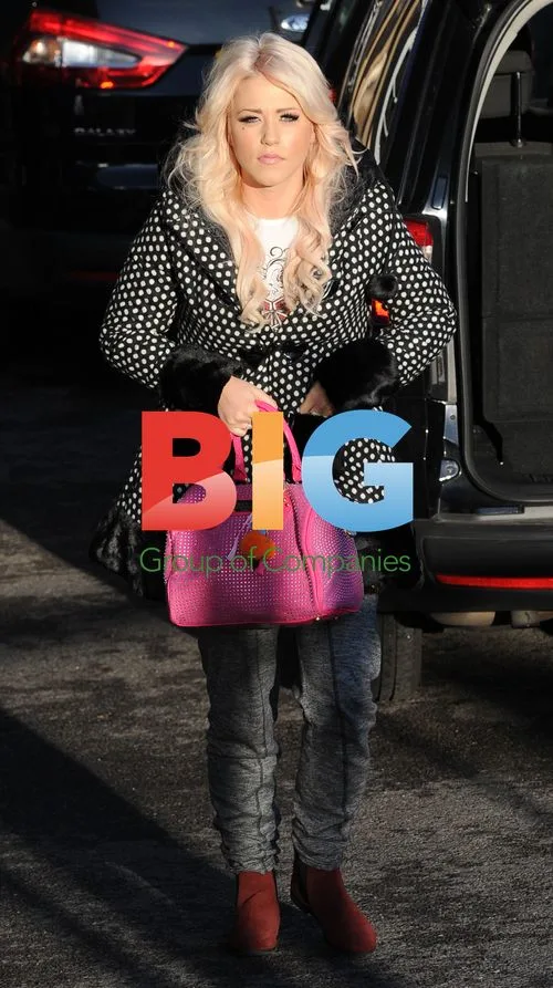 Amelia Lily Arrives for X Factor Rehearsals