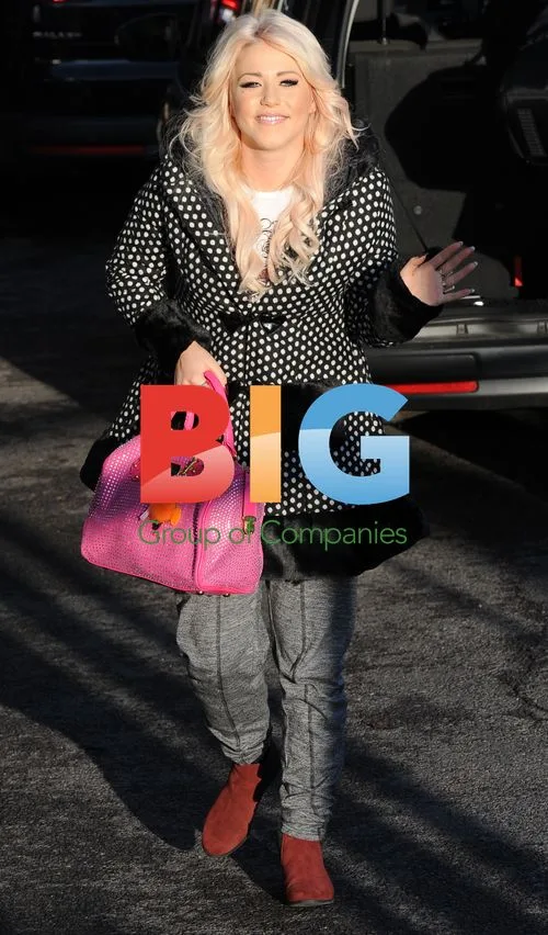 Amelia Lily Arrives for X Factor Rehearsals
