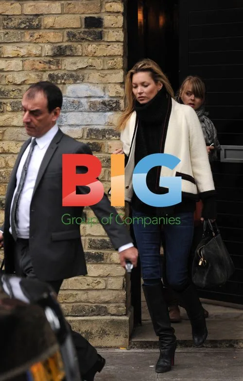 Kate Moss Seen at London Clinic and Restaurant