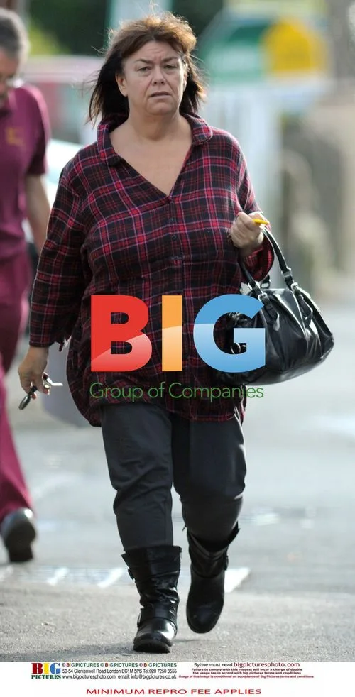 Dawn French out shopping in Cornwall