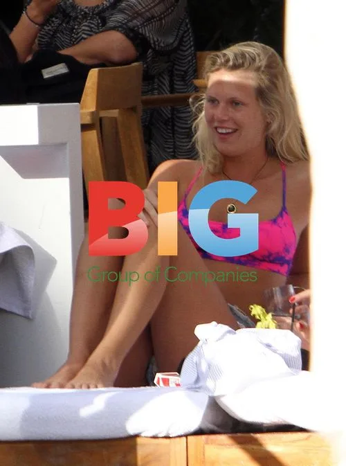 Alexandra Richards Relaxes by Miami Pool