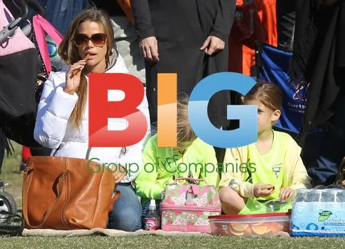 Denise Richards at Daughter's Football Match