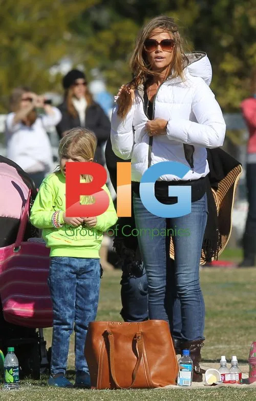 Denise Richards at Daughter's Soccer Game