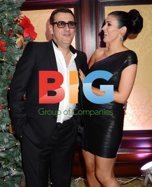 Chris Gascoyne and Kym Marsh at Masquerade Ball