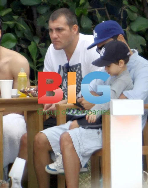 Christian Vieri Relaxes Poolside in Miami