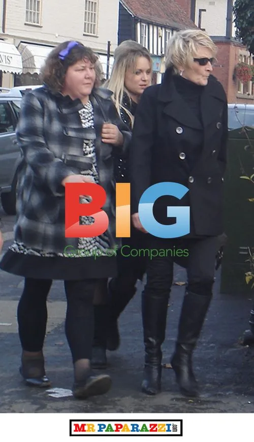 Cheryl Fergison and Linda Henry at 'Eastenders' Funeral