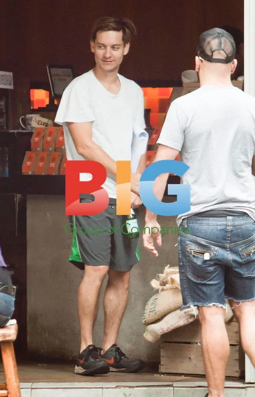 Tobey Maguire with Movie Script in Sydney