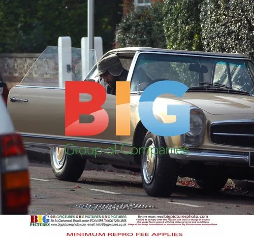 Jason Orange and Catherine Tate depart in vintage car
