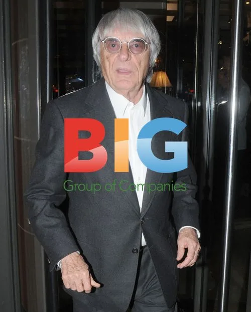 Bernie Ecclestone and Fabiana Flosi in London