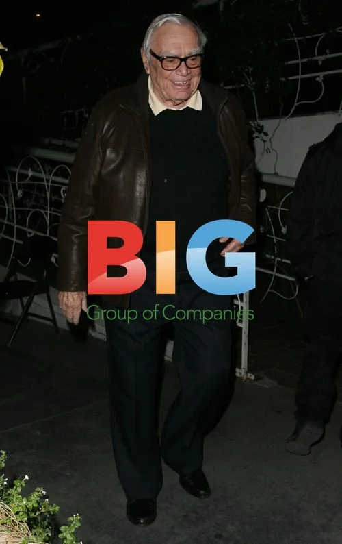Ernest Borgnine Meets Step Son for Dinner