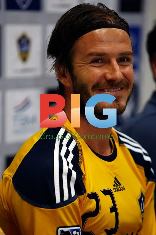 Beckham, Keane and Donovan of LA Galaxy