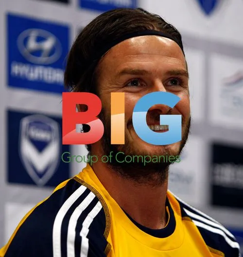David Beckham, Robbie Keane, and Landon Donovan of LA Galaxy