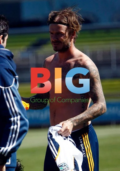 Beckham, Keane and Donovan of LA Galaxy
