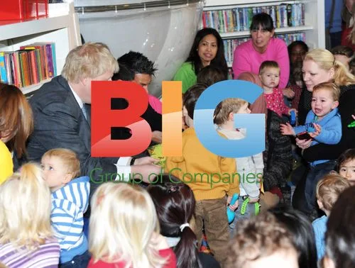 Peter Andre and Boris Johnson Launch "Love Libraries"
