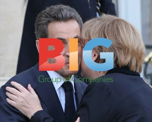French President Sarkozy awaits Merkel