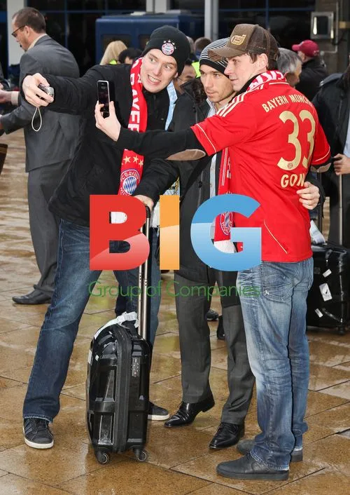 Bayern Munich footballers in Manchester