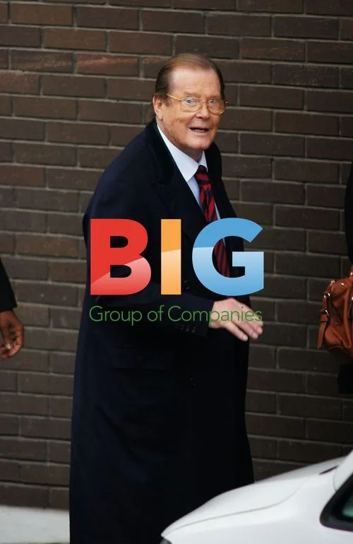 Roger Moore Waves at ITV Studios