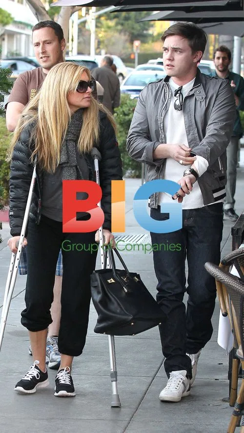 Jesse McCartney & Eden Sassoon in Beverly Hills