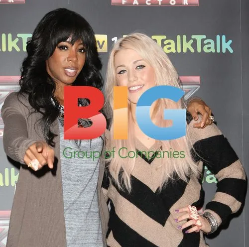 Amelia Lily and Kelly Rowland at X Factor Photocall