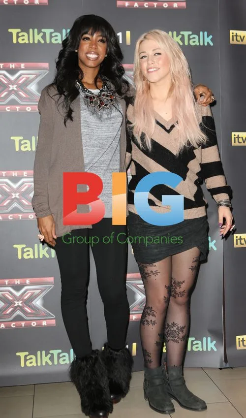 Amelia Lily and Kelly Rowland at X Factor Photocall