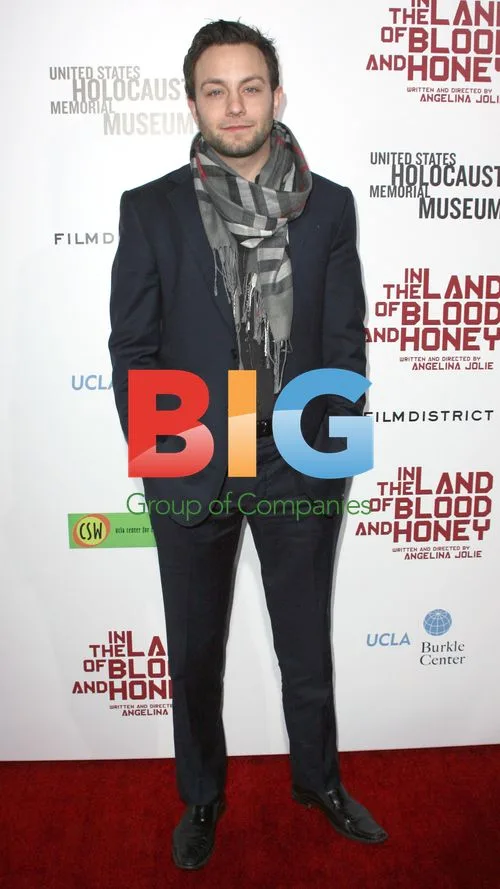 Jonathan Sadowski and Brad Pitt at 'In the Land of Blood and Honey' Premiere