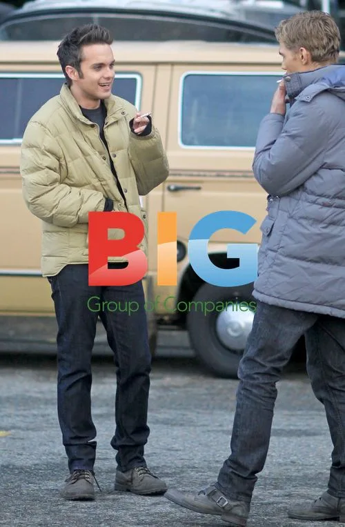 Castmates Thomas Dekker and Chris Zylka on Vancouver Set