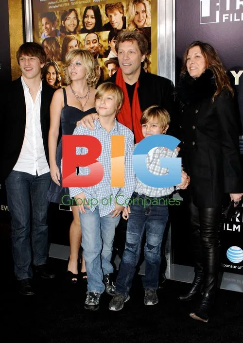 Jon Bon Jovi and Family at 'New Year's Eve' Premiere