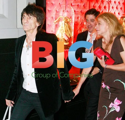 Ronnie and Leah Wood at Louis Vuitton event
