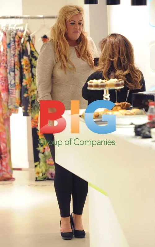 Gemma Collins Shops at Lipsy Store