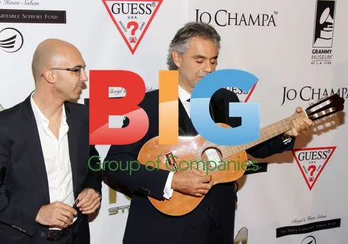 Marco Marchesi and Andrea Bocelli at Andrea Bocceli Gala